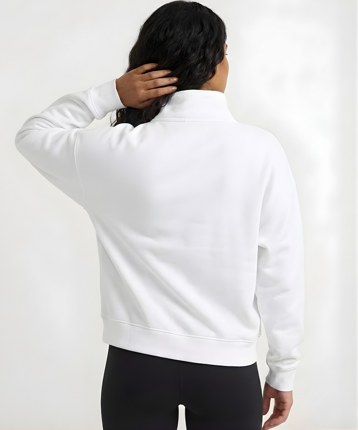 Elevate Oversized Funnel-Neck Half Zip