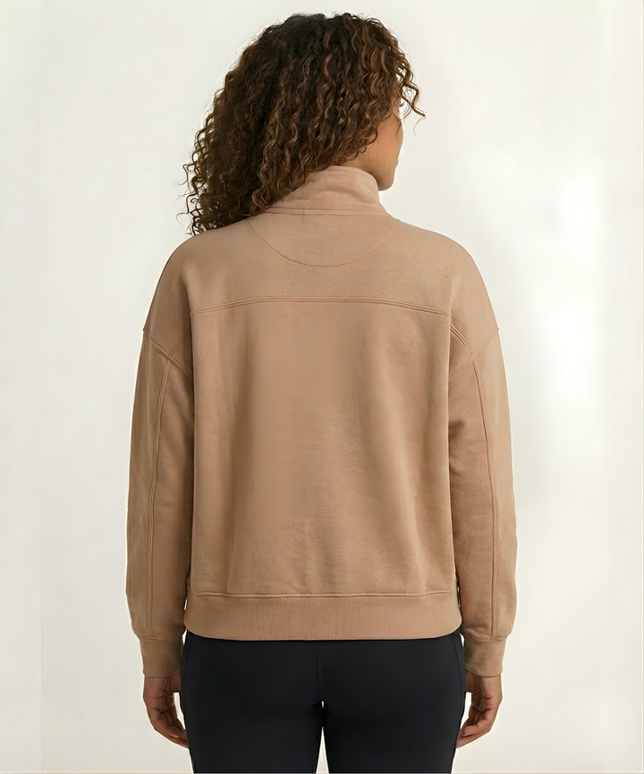 Elevate Oversized Funnel-Neck Half Zip
