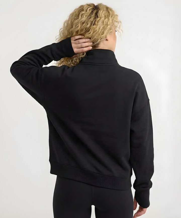 Elevate Oversized Funnel-Neck Half Zip