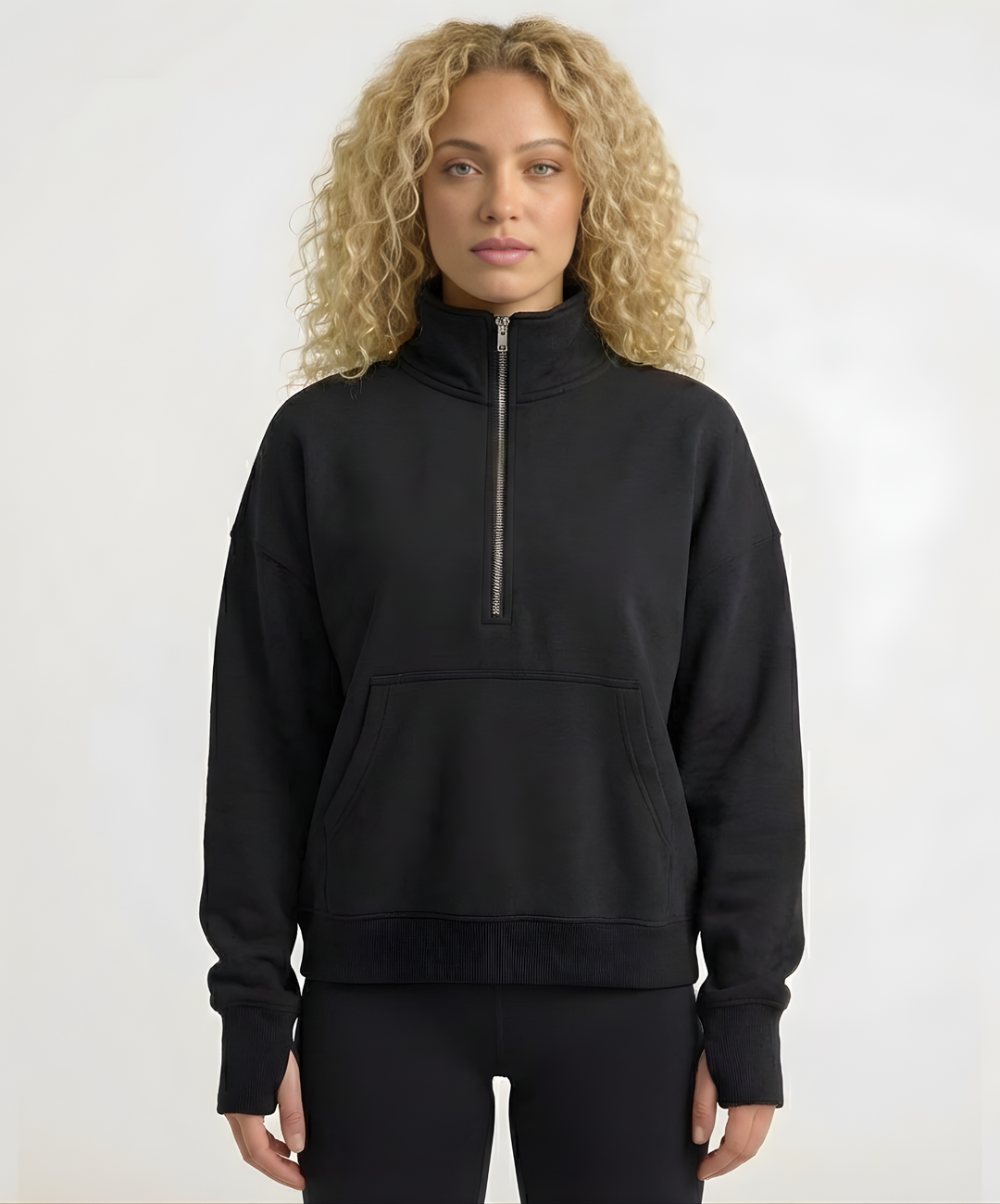 Elevate Oversized Funnel-Neck Half Zip