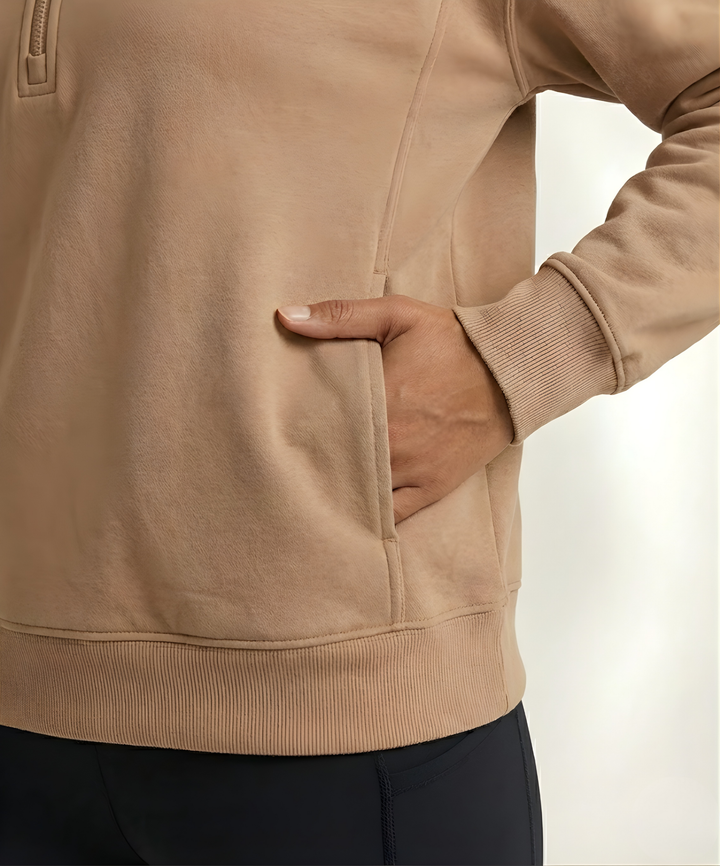 Elevate Oversized Funnel-Neck Half Zip