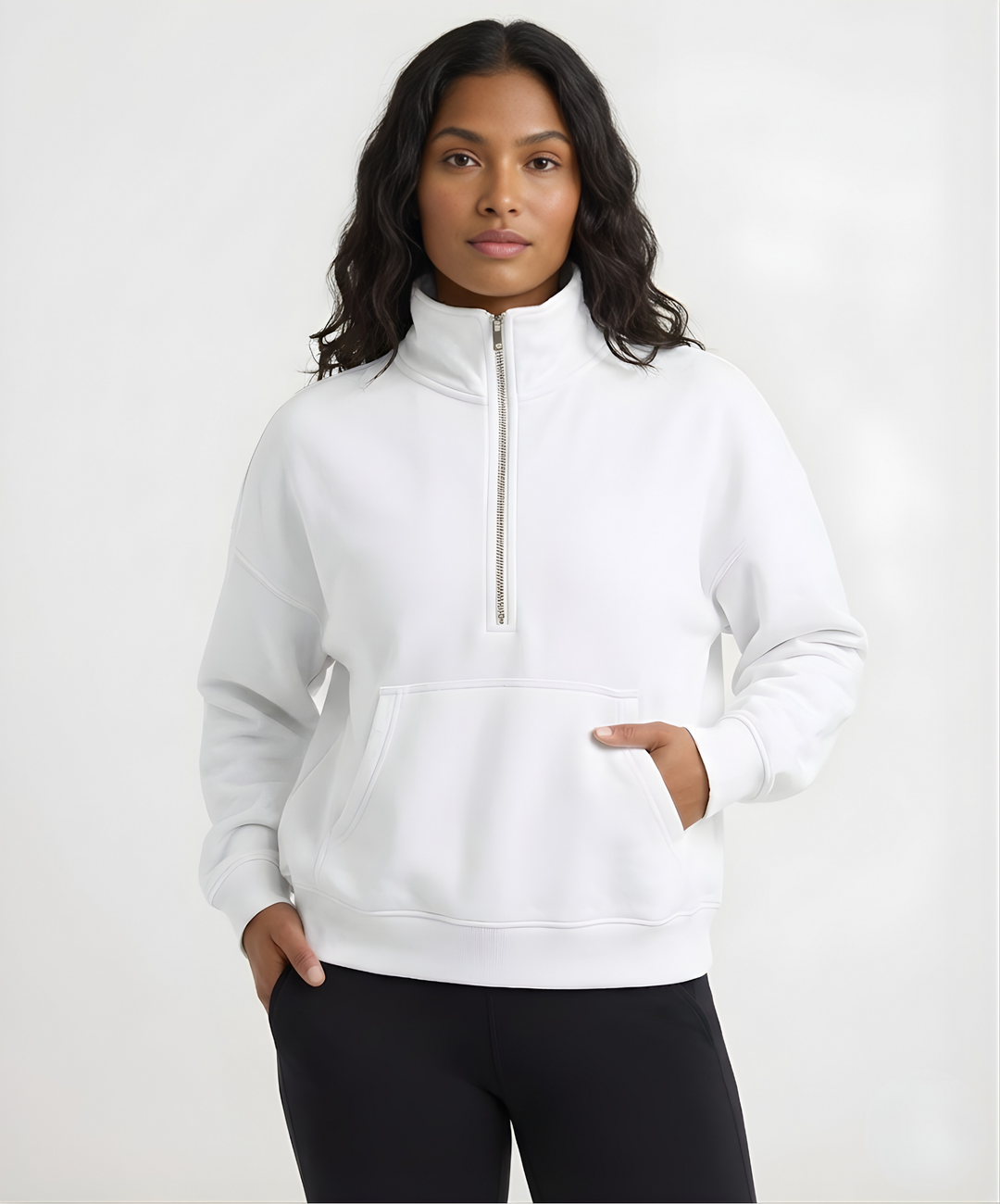 Elevate Oversized Funnel-Neck Half Zip